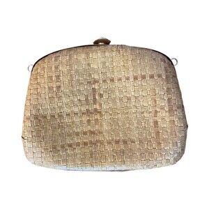 Wahlborg Vintage Rattan Handbag Made Italy Clutch Crossbody Boho Bohemian Mini